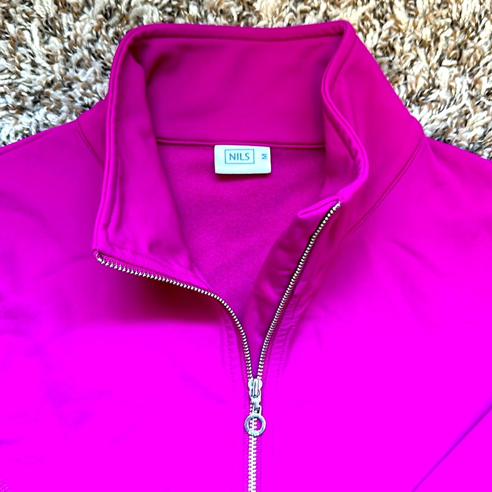 NILS performance quarter zip, fuschia -M